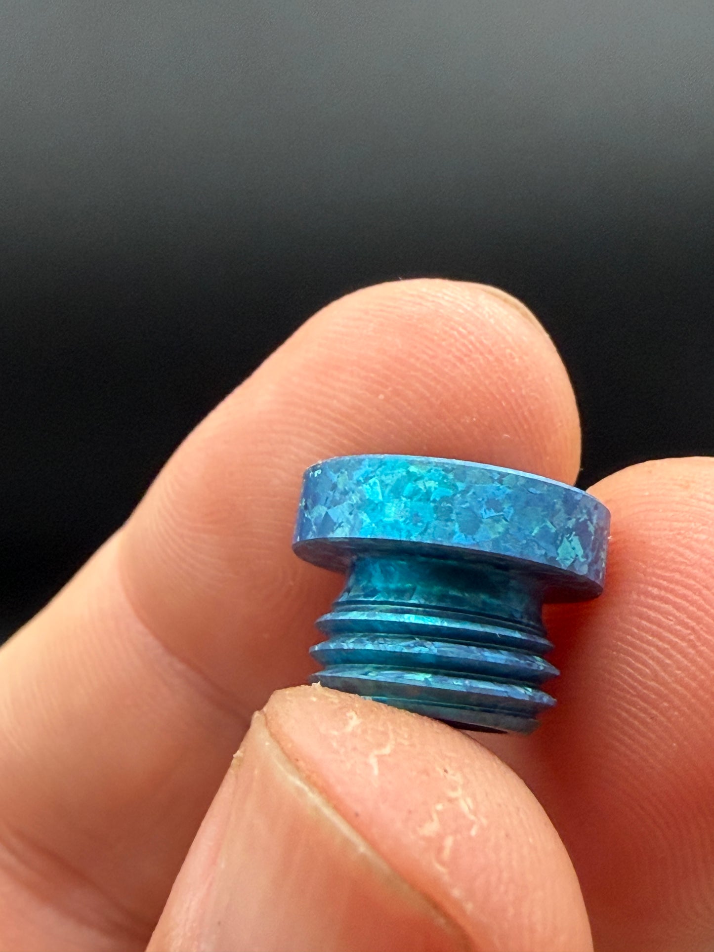 Ice Blue Chrystal Titanium The Thru Plug