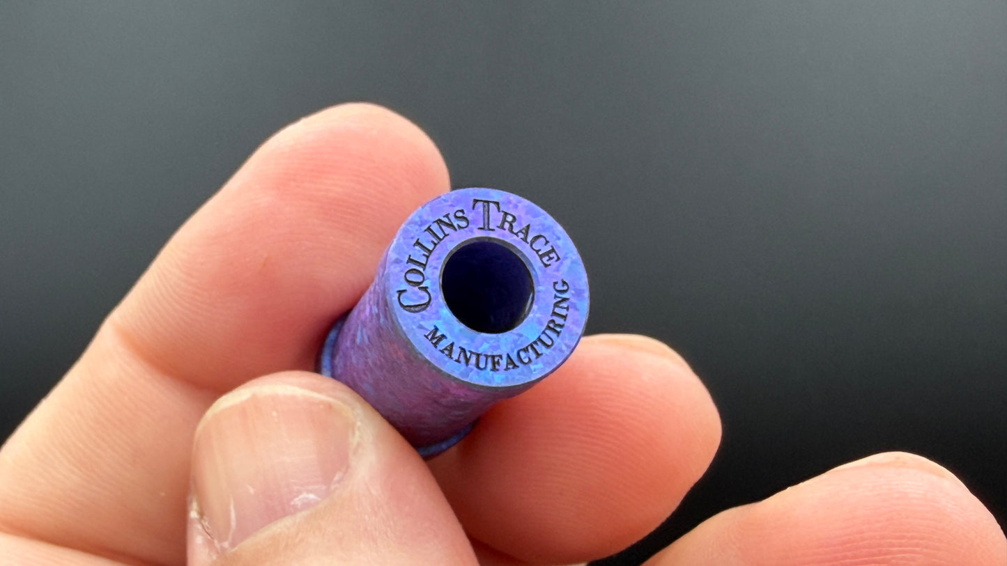 Blurple Crystal Titanium XL The End Bead