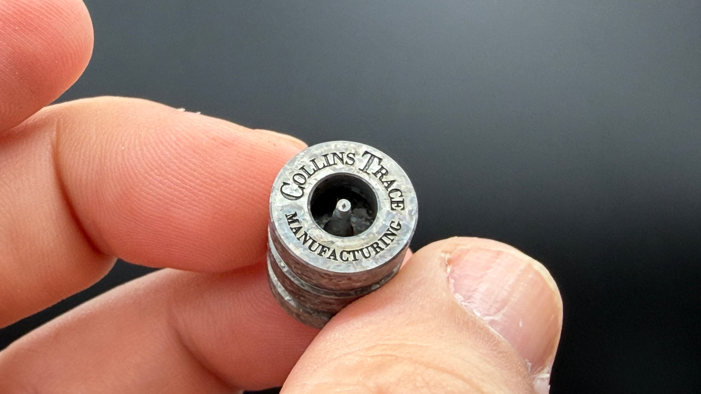 Natural Crystal Titanium two line The End Bead