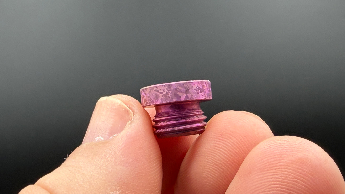 Pink Chrystal Titanium The Thru Plug (Copy)