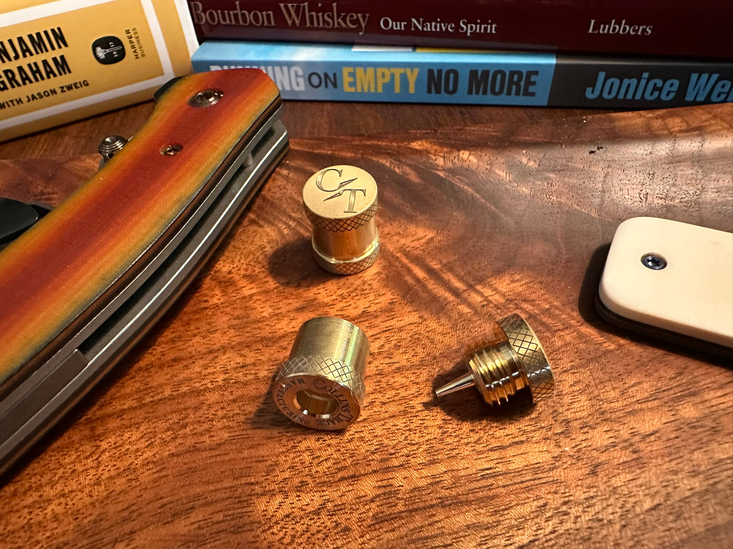 Shiney Brass with Knurling