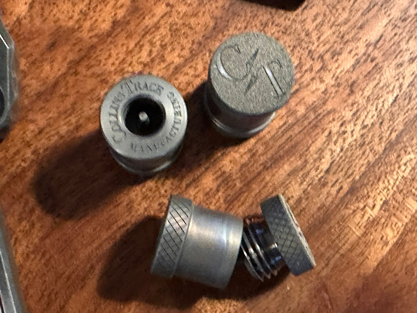 Titanium The End Bead with Knurling