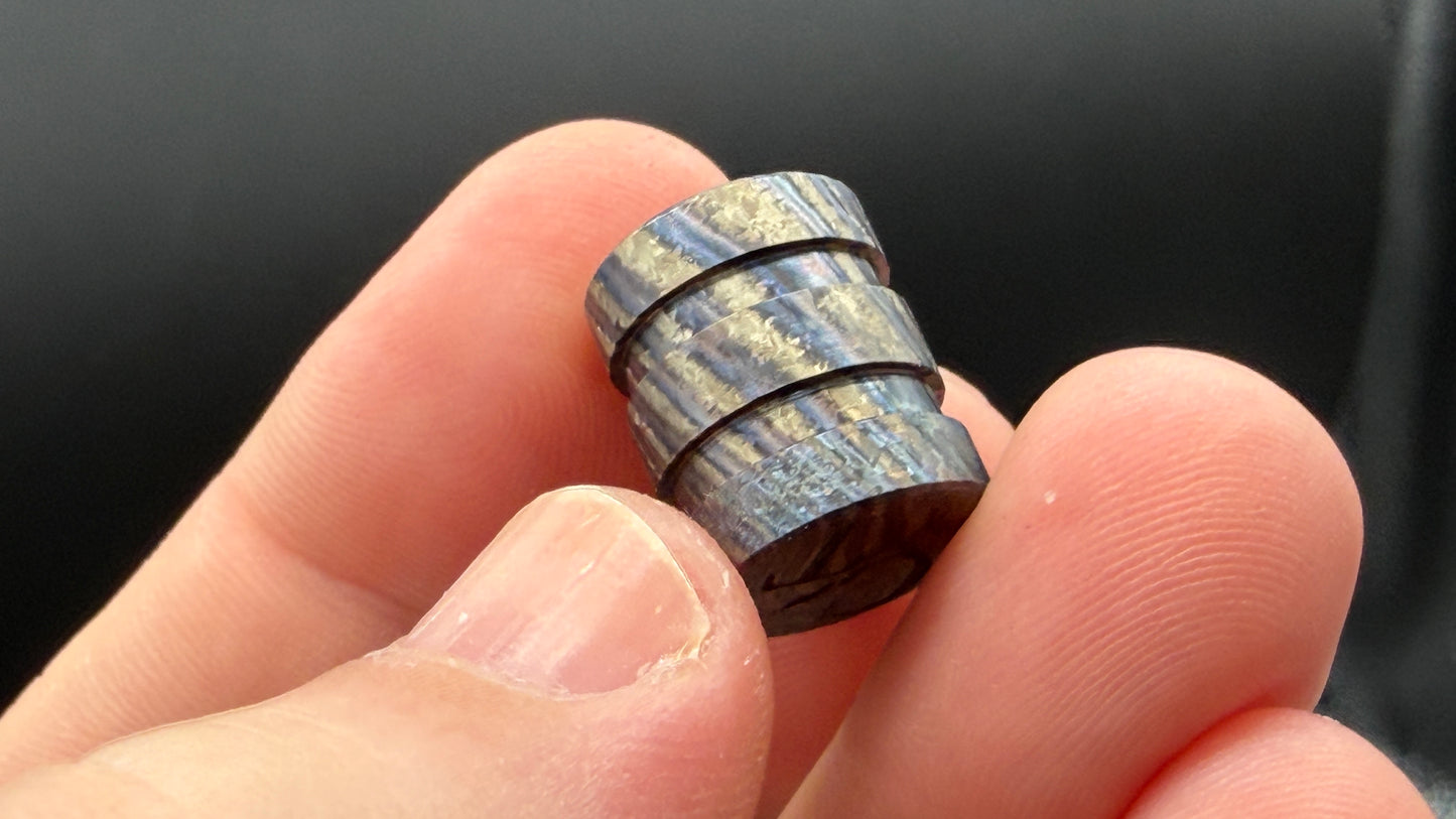 Heat Treated ZircuTi two line The End Bead