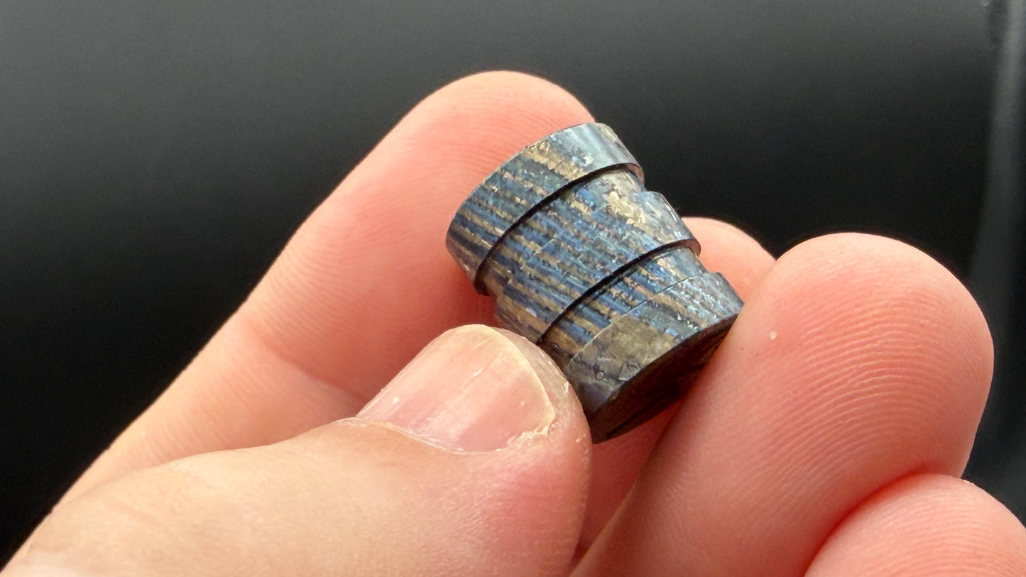 Heat Treated ZircuTi two line The End Bead