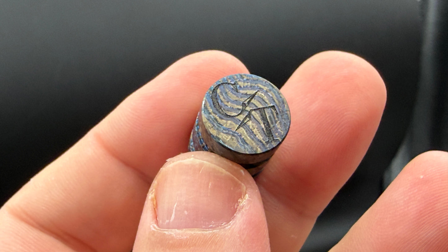 Heat Treated ZircuTi two line The End Bead