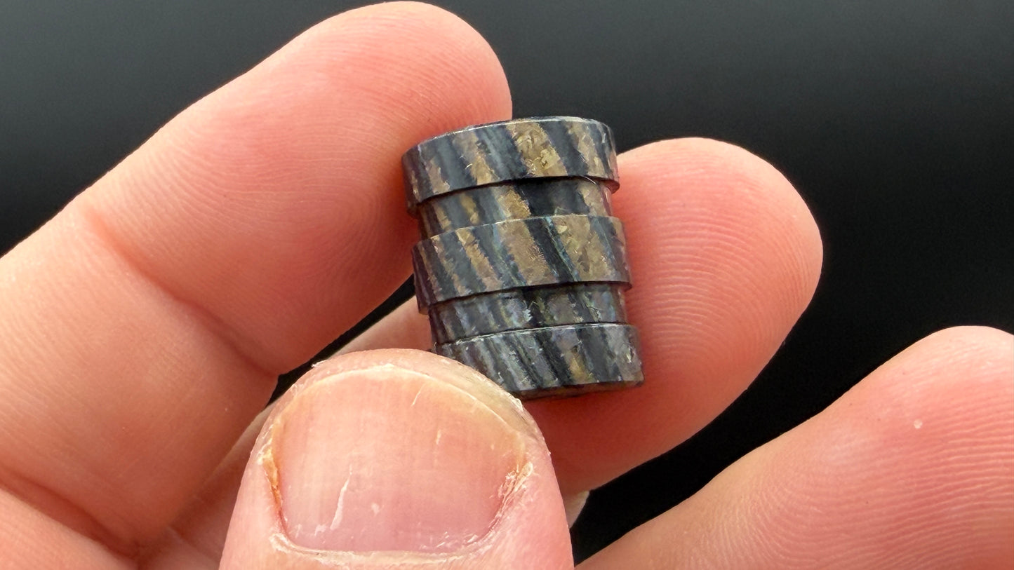 Heat Treated ZircuTi two line The End Bead 3