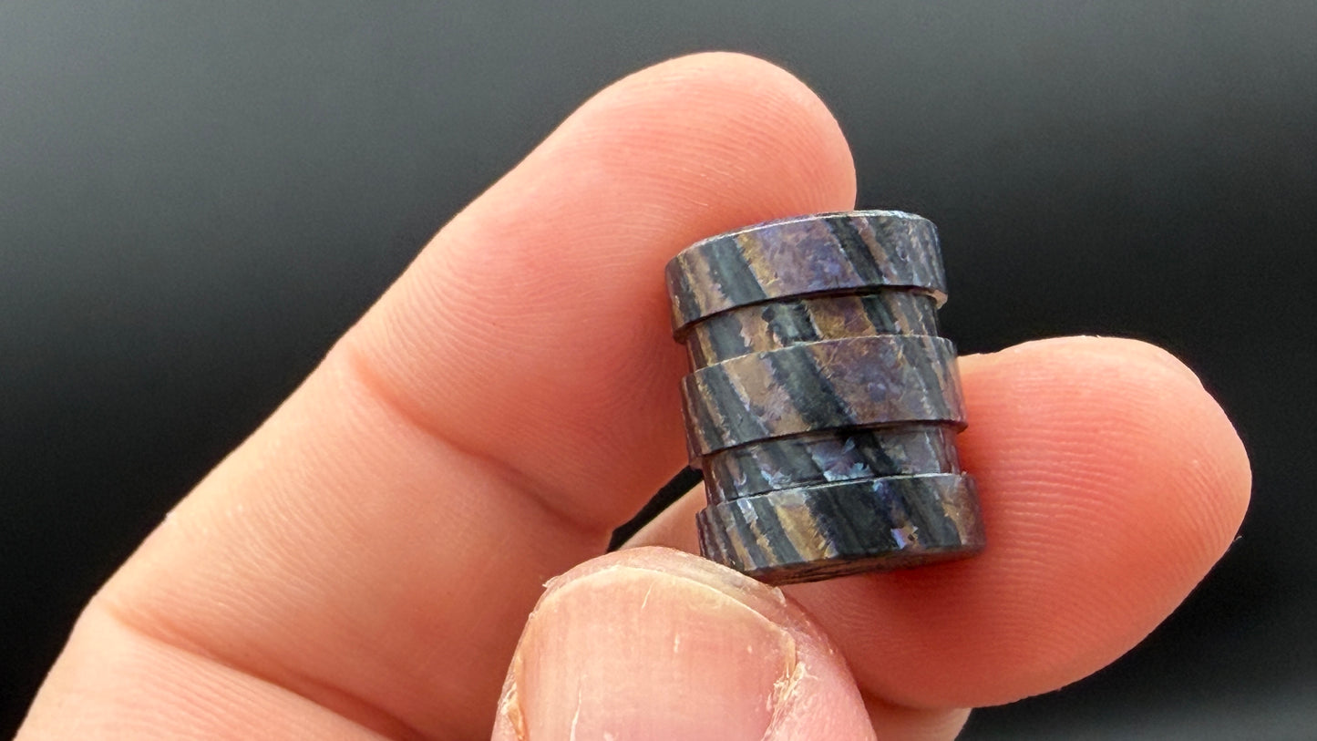 Heat Treated ZircuTi two line The End Bead 4