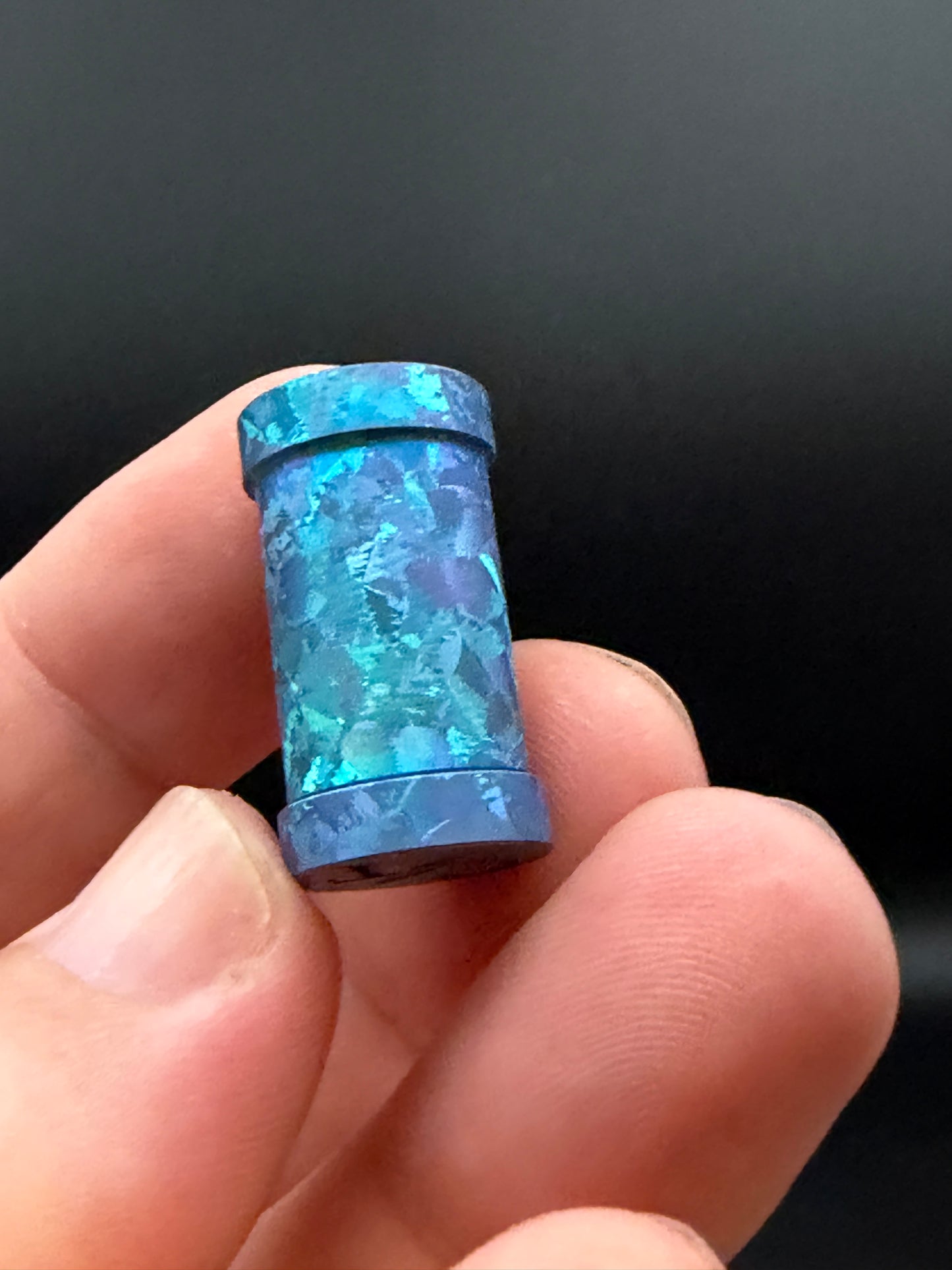 Large Crystal Ice Blue Crystal Titanium XL The End Bead