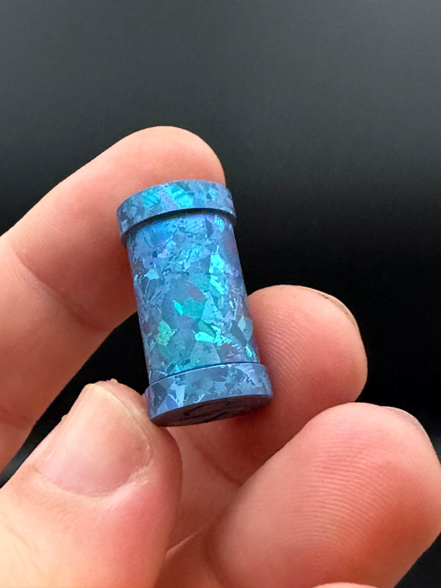 Large Crystal Ice Blue Crystal Titanium XL The End Bead