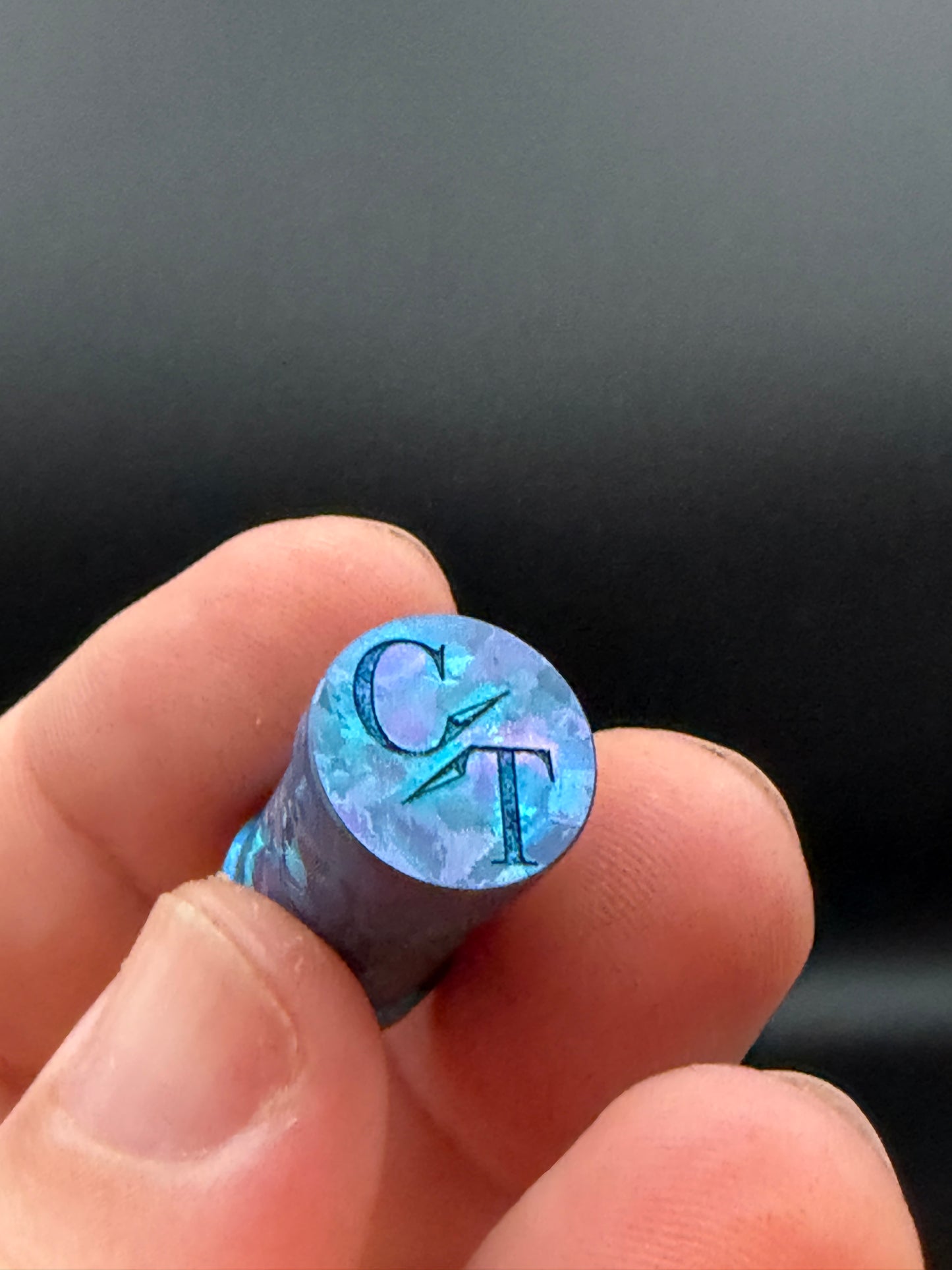 Large Crystal Ice Blue Crystal Titanium XL The End Bead