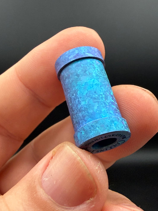 Ice Blue Crystal Titanium XL The End Bead