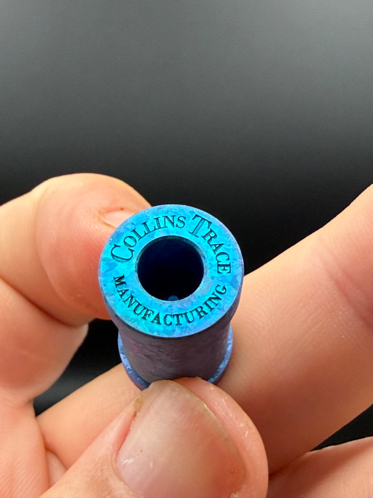 Ice Blue Crystal Titanium XL The End Bead
