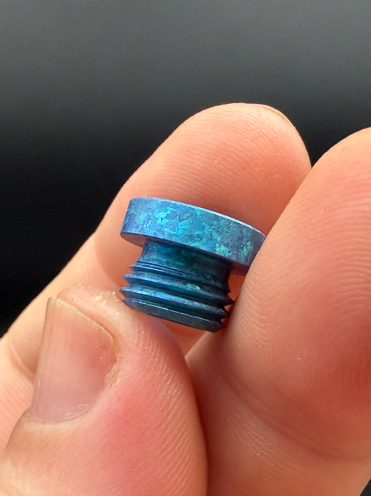 Ice Blue Chrystal Titanium The Thru Plug