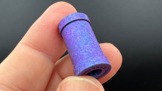 Blurple Crystal Titanium XL The End Bead