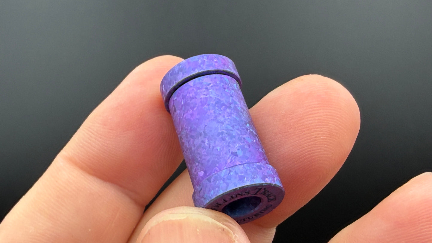 Blurple Crystal Titanium XL The End Bead