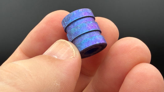 Blurple Crystal Titanium The Middle Bead