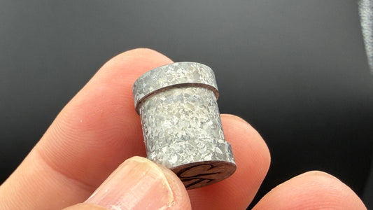 Natural Crystal Titanium spool The End Bead