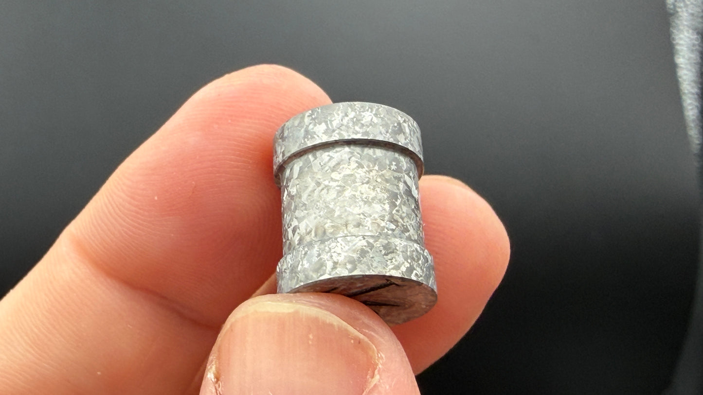 Natural Crystal Titanium spool The End Bead
