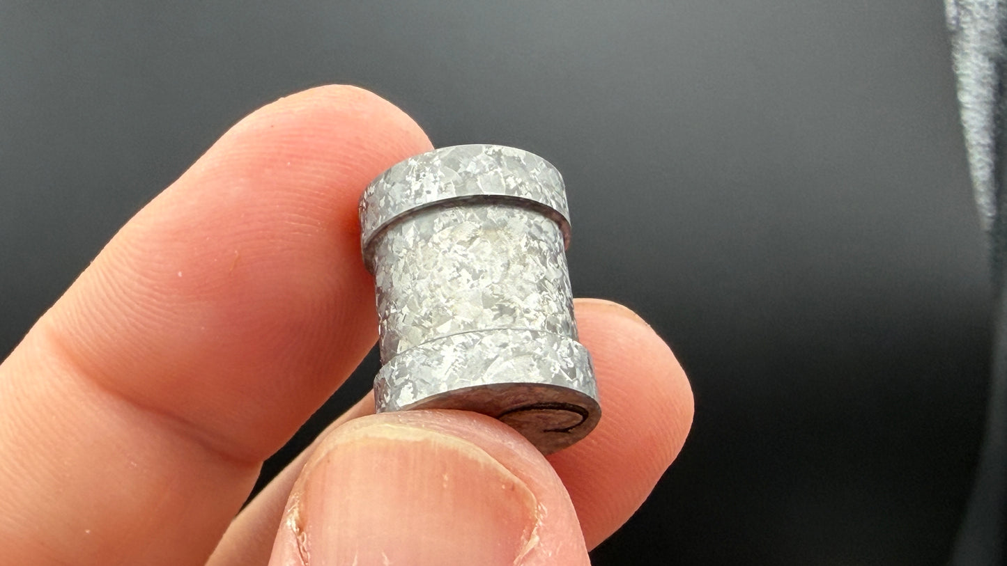 Natural Crystal Titanium spool The End Bead