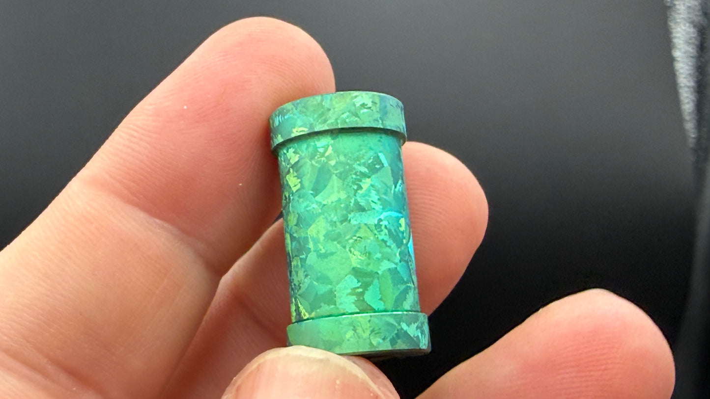 Large Crystal Green Crystal Titanium XL The End Bead
