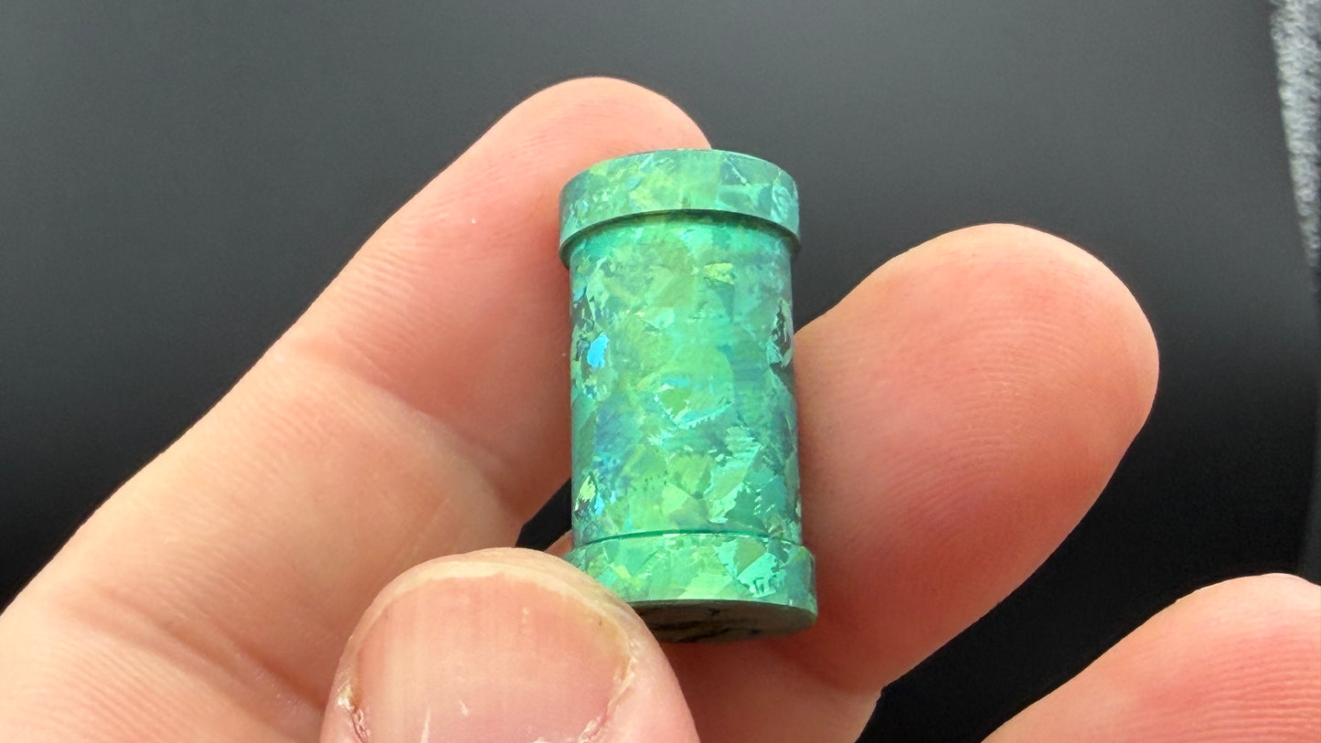 Large Crystal Green Crystal Titanium XL The End Bead