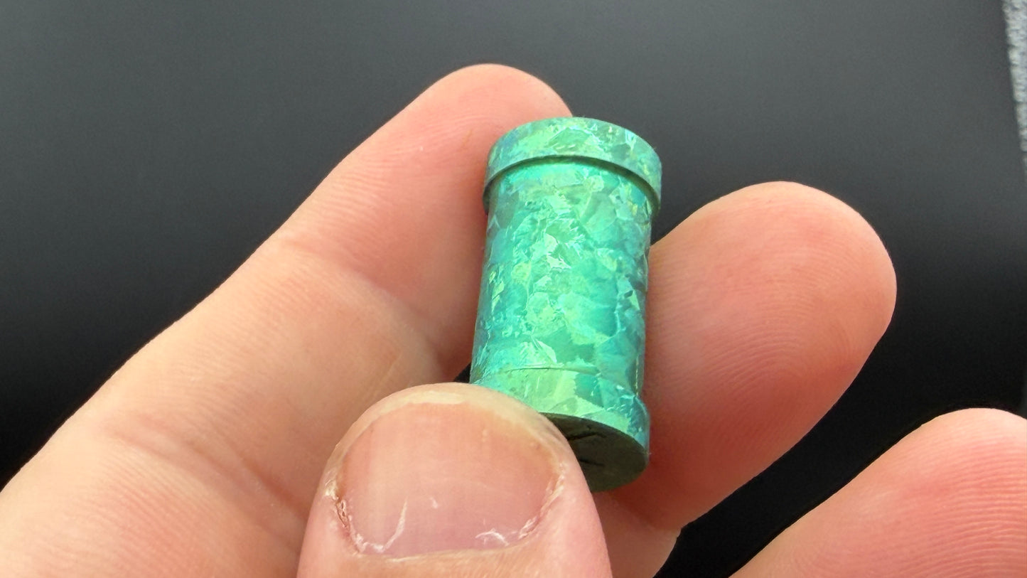 Large Crystal Green Crystal Titanium XL The End Bead