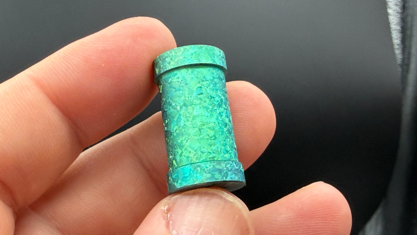Green Crystal Titanium XL The End Bead