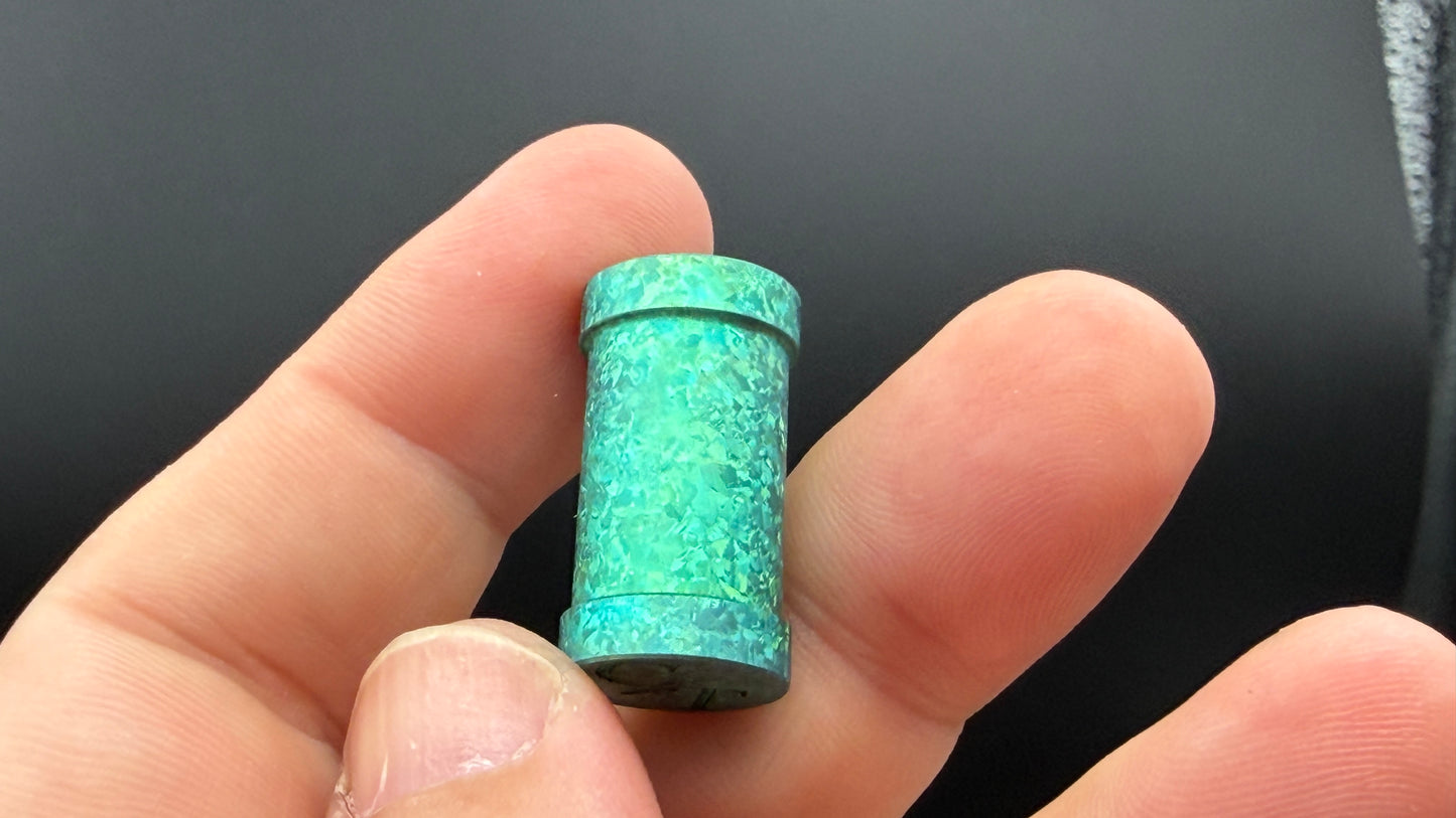 Green Crystal Titanium XL The End Bead