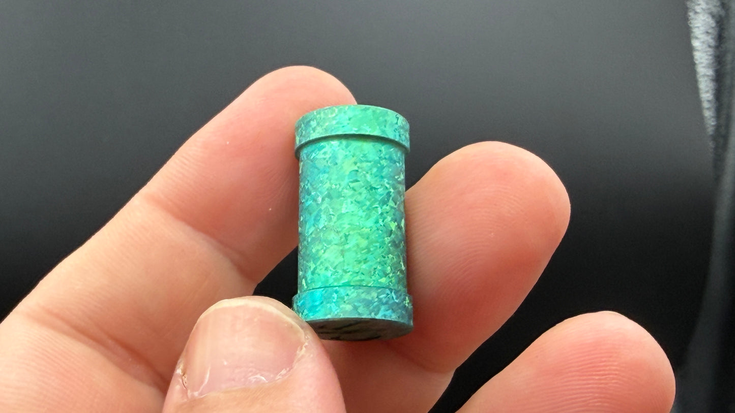 Green Crystal Titanium XL The End Bead
