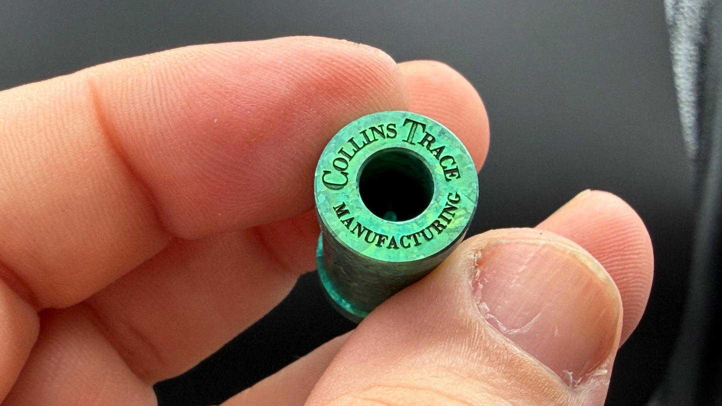Green Crystal Titanium XL The End Bead