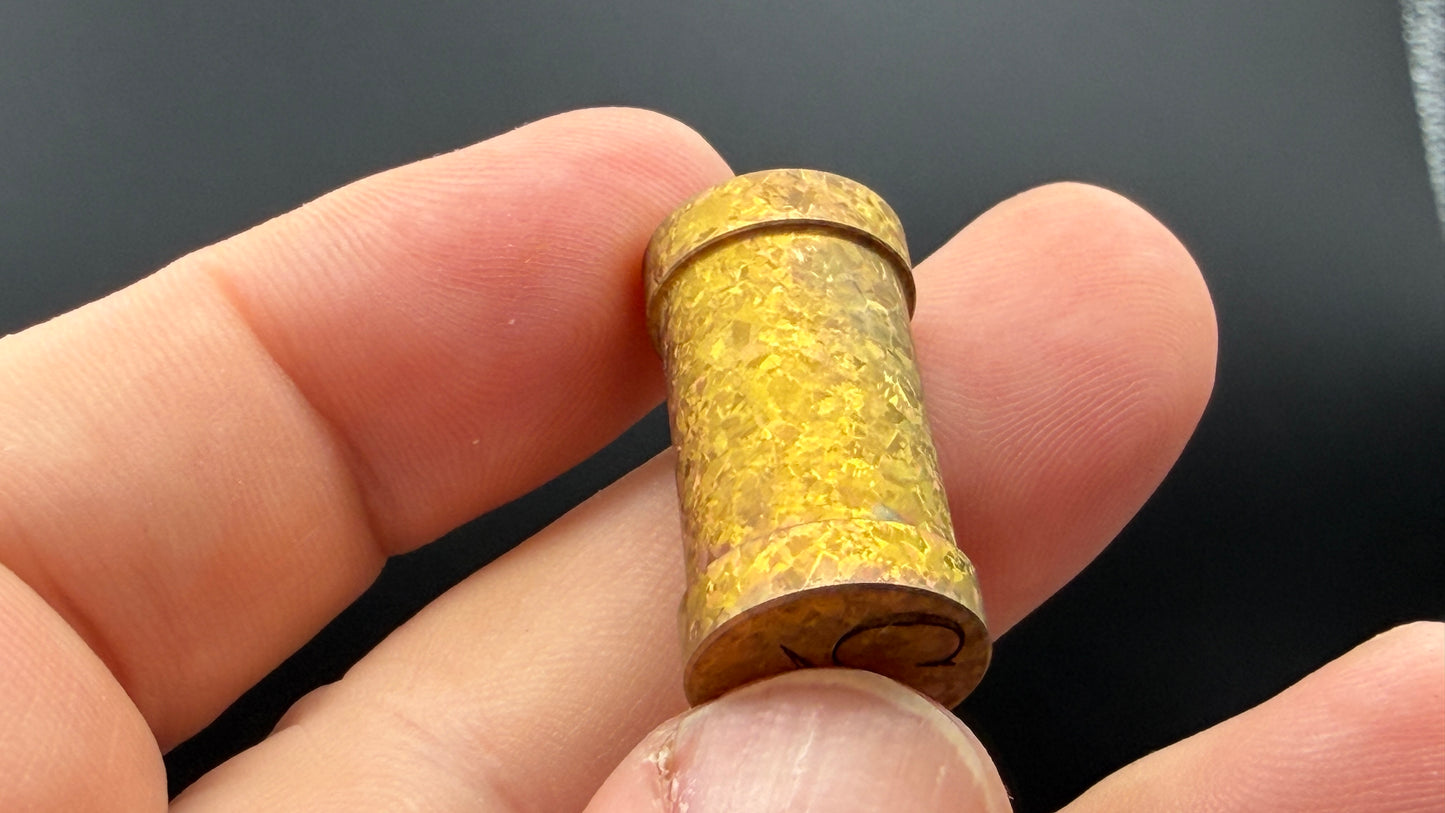 Orange to Rose Gold Crystal Titanium XL The End Bead