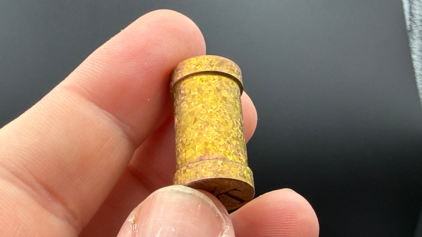 Orange to Rose Gold Crystal Titanium XL The End Bead