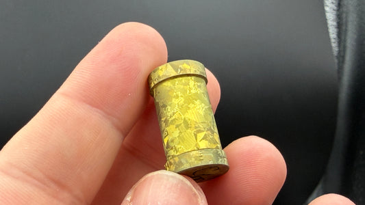 Large Crystal Gold Crystal Titanium XL The End Bead