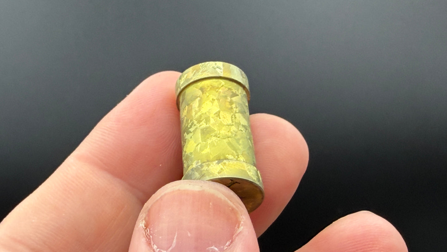 Large Crystal Gold Crystal Titanium XL The End Bead