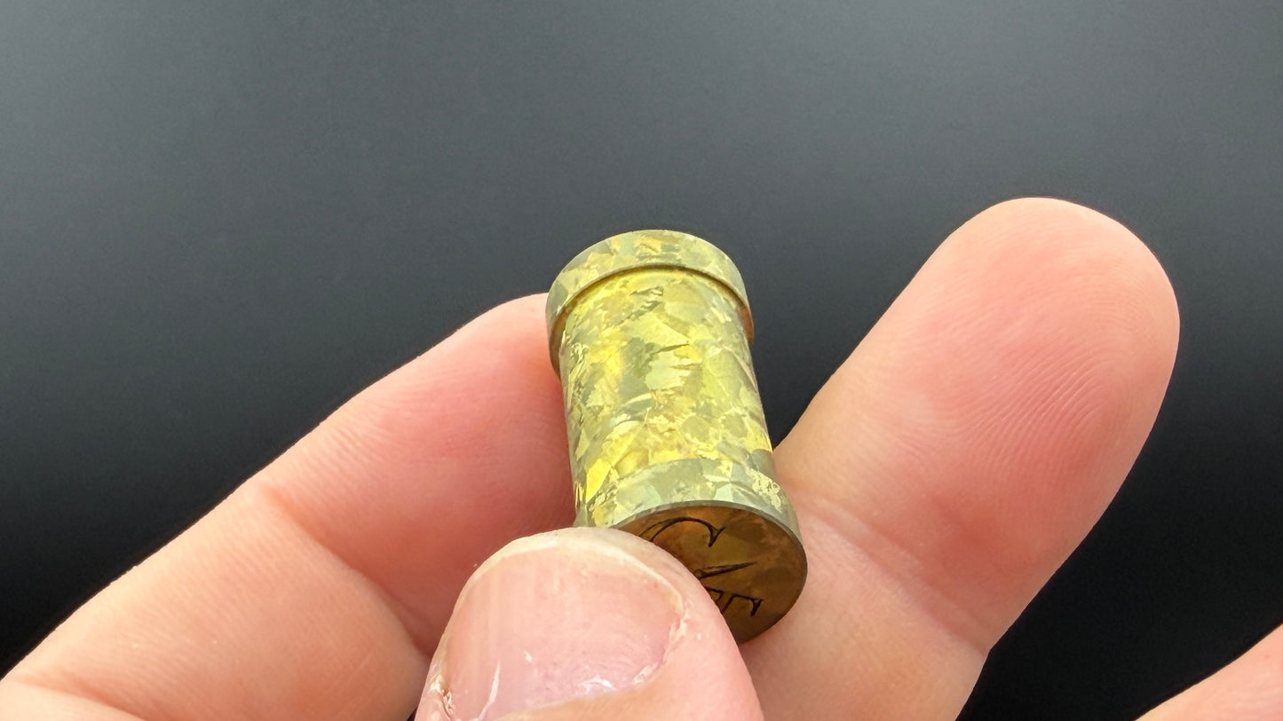 Large Crystal Gold Crystal Titanium XL The End Bead