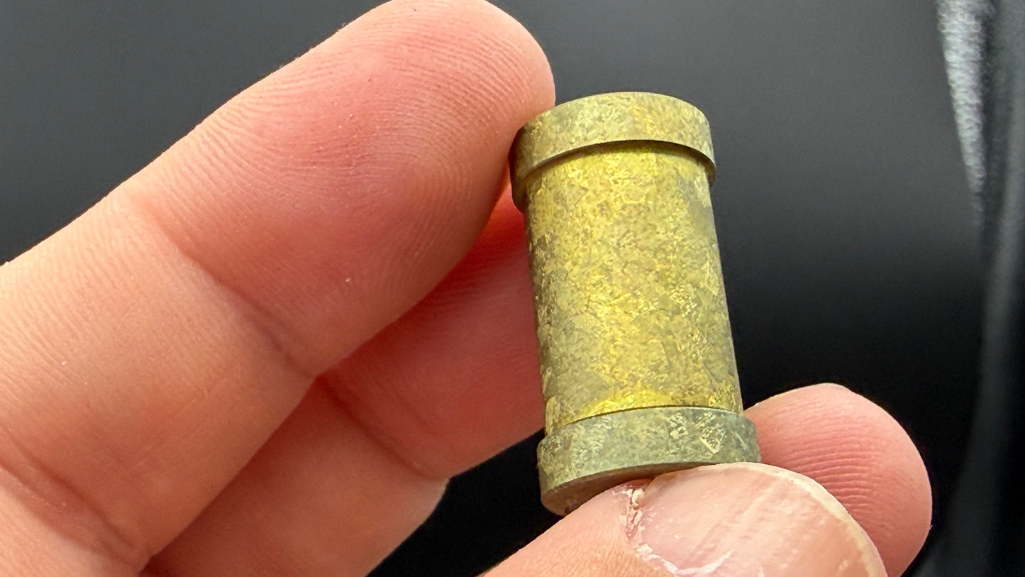Gold Crystal Titanium XL The End Bead