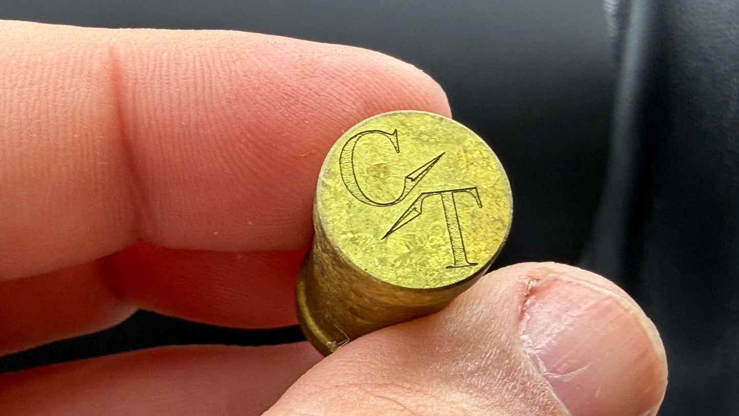 Gold Crystal Titanium XL The End Bead