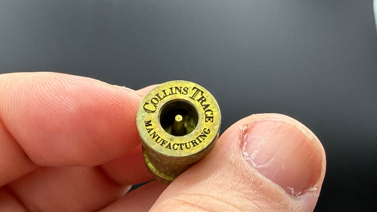 Gold Crystal Titanium spool The End Bead
