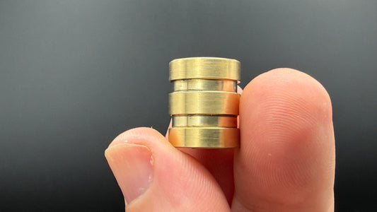 Brass Two Line with engraved logo