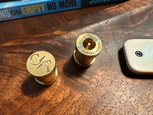 Shiney Brass with Knurling