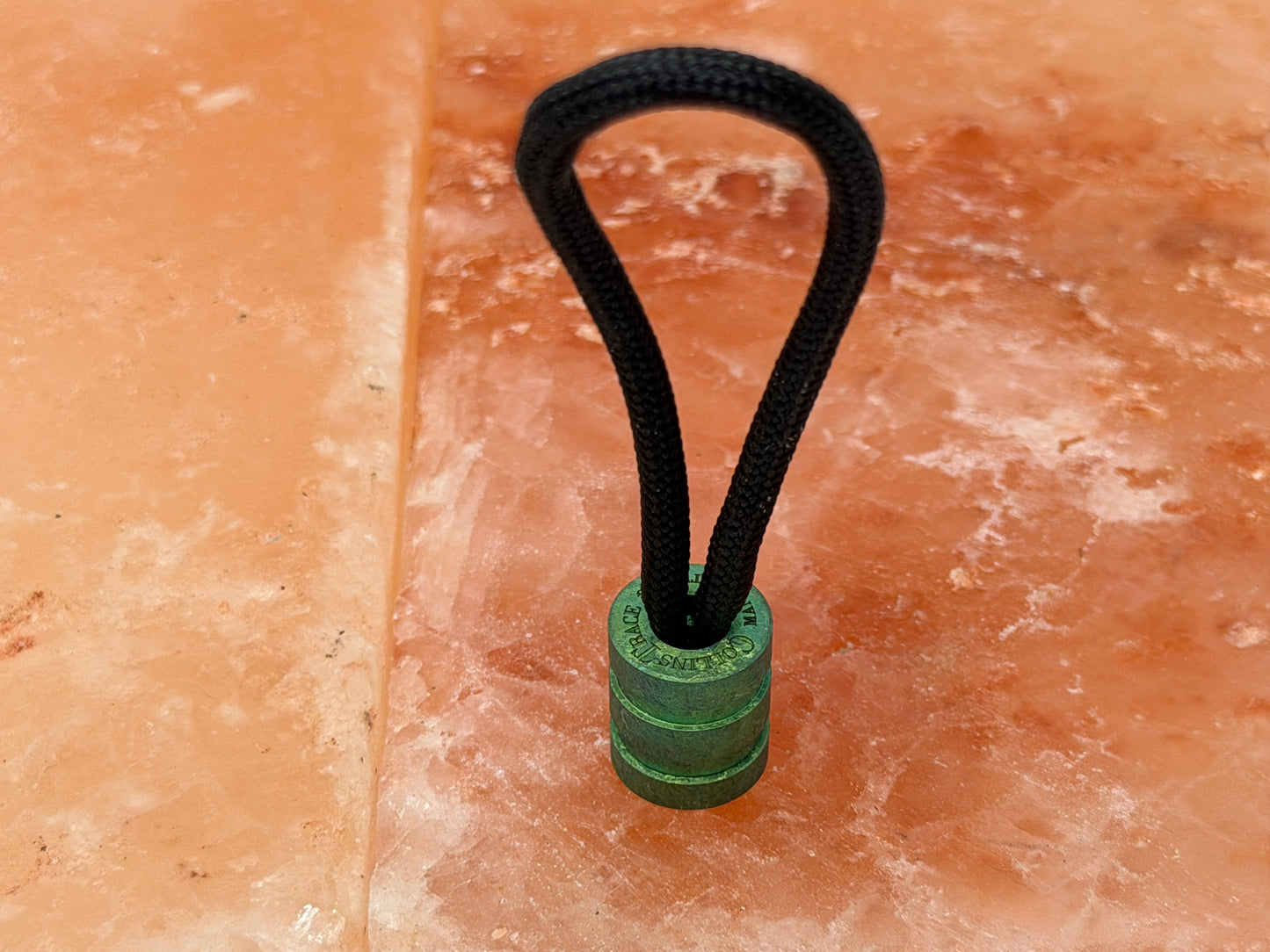 Green Crystal Titanium Two Line The End Bead