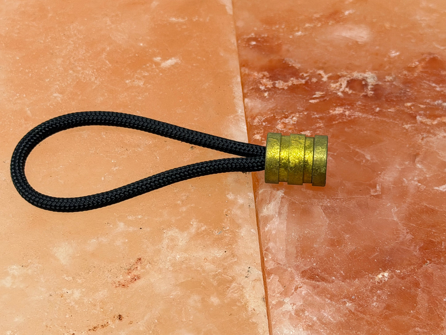 Rose Gold Crystal Titanium Two Line The End Bead