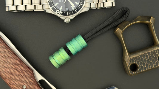 Green Crystal Titanium The Middle Bead