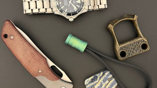 Green Crystal Titanium XL The End Bead