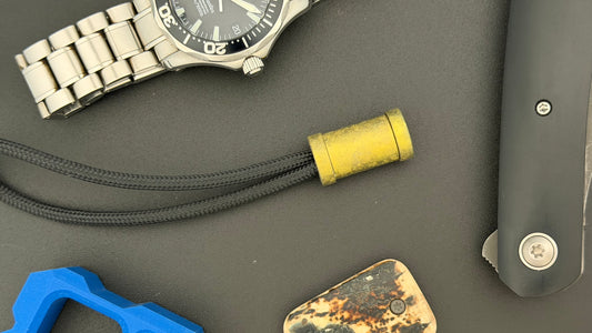 Gold Crystal Titanium XL The End Bead