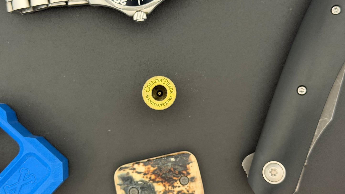 Gold Crystal Titanium XL The End Bead