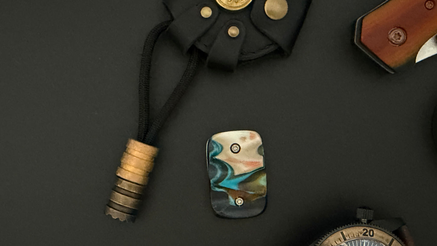 Rose Gold Crystal Titanium The Middle Bead