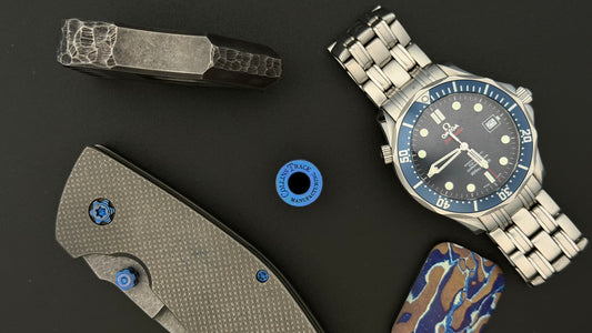 Blurple Crystal Titanium The Middle Bead