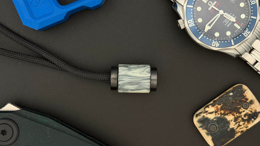 Zirconium The End Bead XL with Russian Bakelite Sleeve