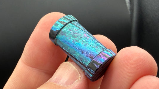 Ice Blue, Purple and Pink Zircuti XL The End Bead